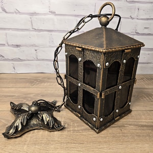 Ceiling lights,  Blacksmith lighting, Metal Lantern, Hanging light, Pendant lights, Ceiling Lantern, Medieval lantern, New Home Gift,