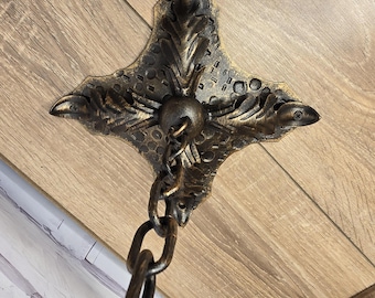 Ceiling hook, hook, chain, ceiling hanger, ceiling lamp hooks, Medieval hook, hand-forged ceiling hook, Hook For Hanging Planters,