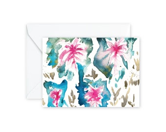 Caladium Watercolor Notecards + Envelopes Pack | Boxed Set (8)