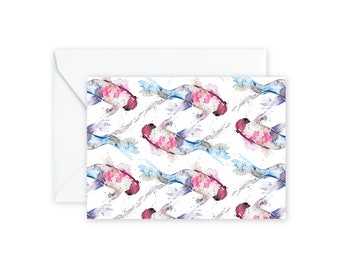 KOI Watercolor Notecards + Envelopes Pack | Boxed Set (8)