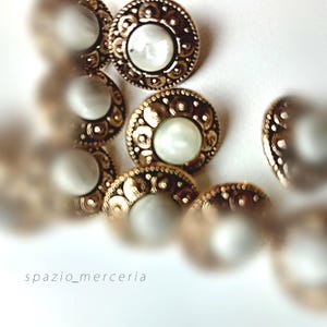 Bottoni A Forma Di Cuore In Metallo Argento Anticato - 18 Mm - Confezione Da 6 - Fatti In Europa - 3