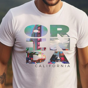 White shirt featuring Orinda California text with the iconic Orinda Theatre design integrated into the letters. Simple and stylish, this tee is perfect for showcasing local pride and celebrating Orinda and Lamorinda’s charm in the East Bay