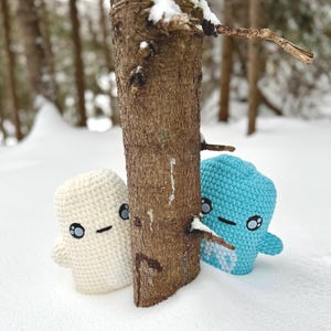 Zestaw wzorów szydełkowych 2w1 (plik PDF): Pluszowe postacie Elemental Sprites (przyjazne dla początkujących, łatwe do szycia)