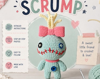 Amigurumi Scrump Crochet Pattern: Lilo & Stitch Inspired Plushie (PDF file)