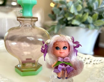 Vintage 1960's Little Kiddle Kologne Doll by Mattel - Violet with Kologne Bottle TYCAALAK