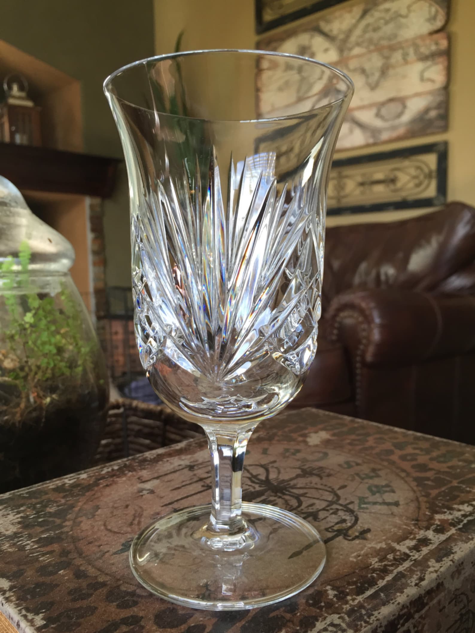Gorham Crystal Iced Tea Glass in the Cherrywood Clear Pattern Etsy