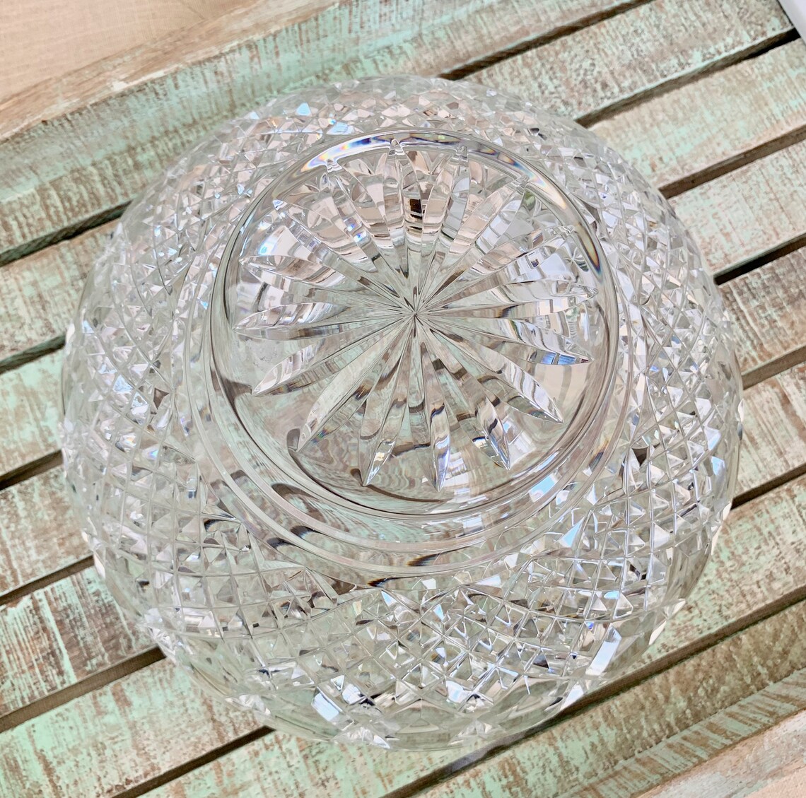Waterford Crystal made in Ireland Killarney Footed Centerpiece Etsy