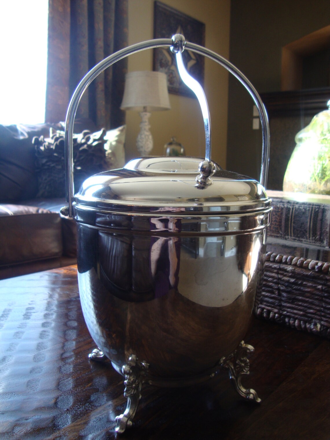 Vintage Sheridan Silverplated Silver Plated Ice Bucket Thermos Etsy