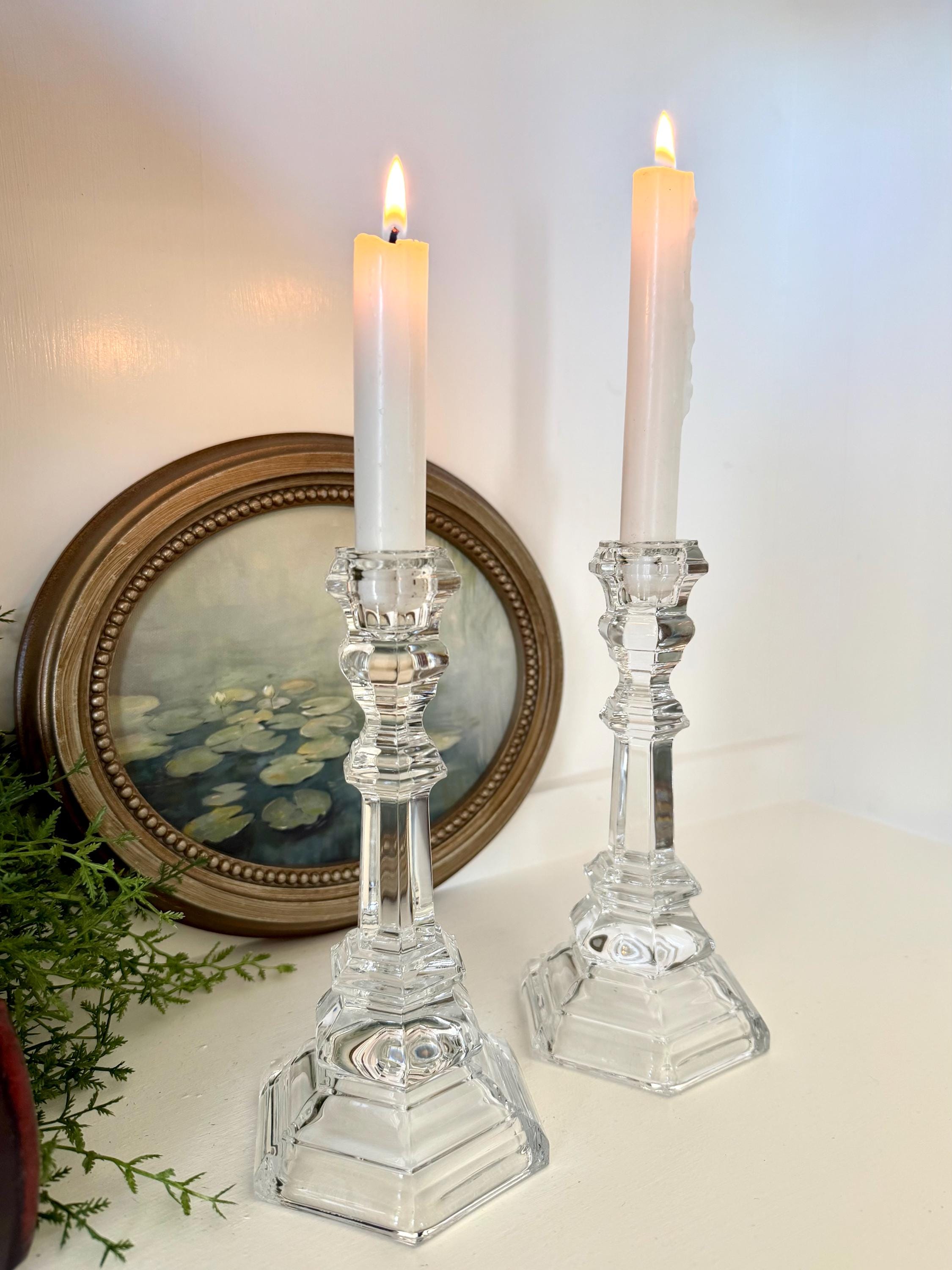 Tiffanys and Co Crystal Candlesticks - Etsy