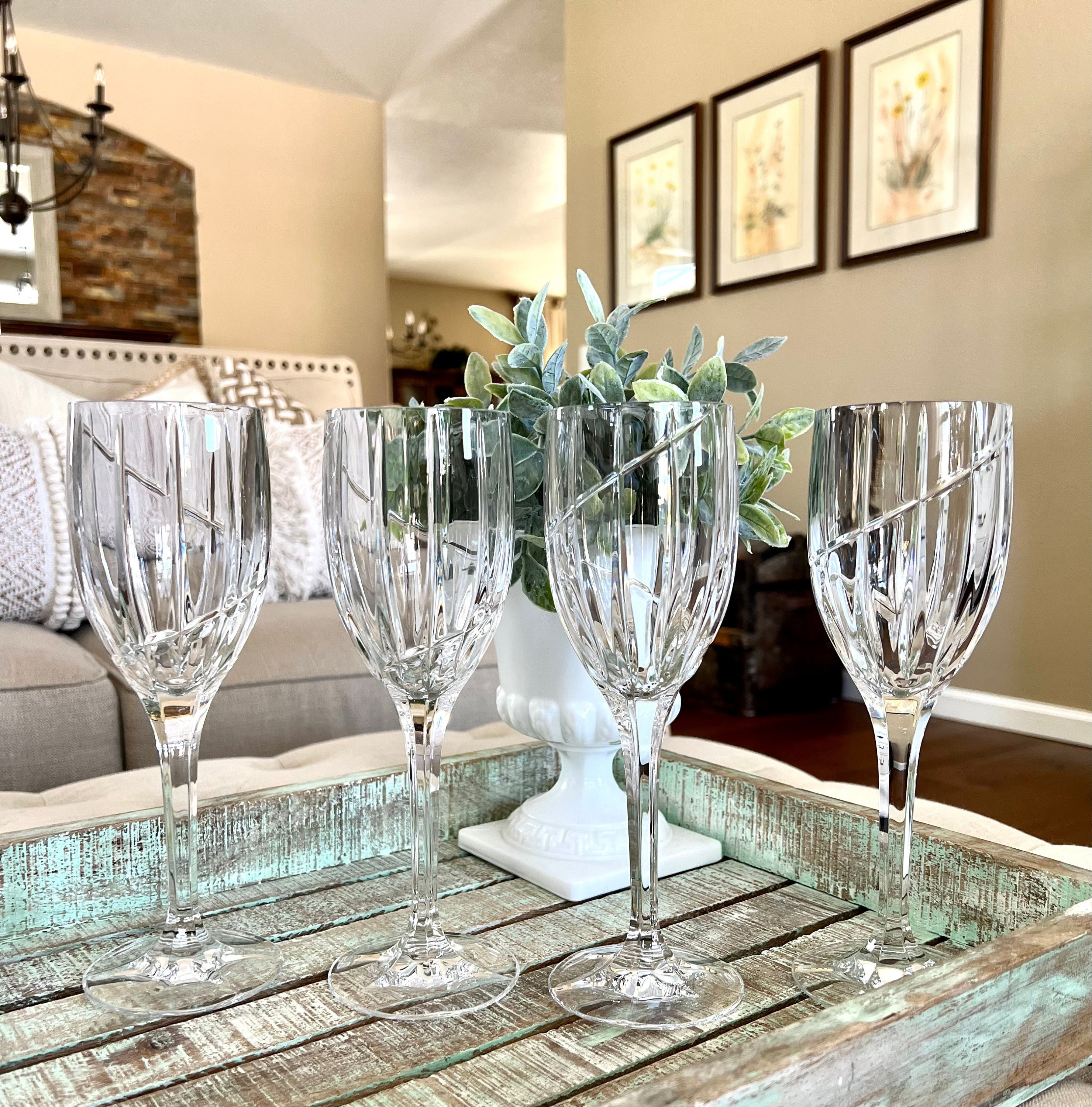 Mikasa crystal wine glasses cheap