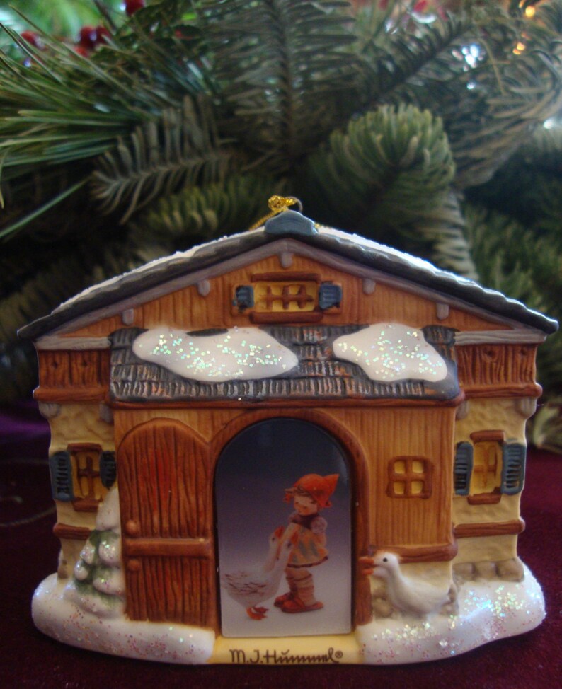 M.J. Hummel Bavarian Village Porcelain Christmas Winter Etsy