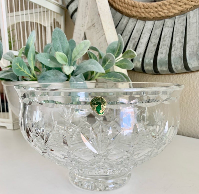 Waterford Crystal made in Ireland Killarney Footed Centerpiece Etsy