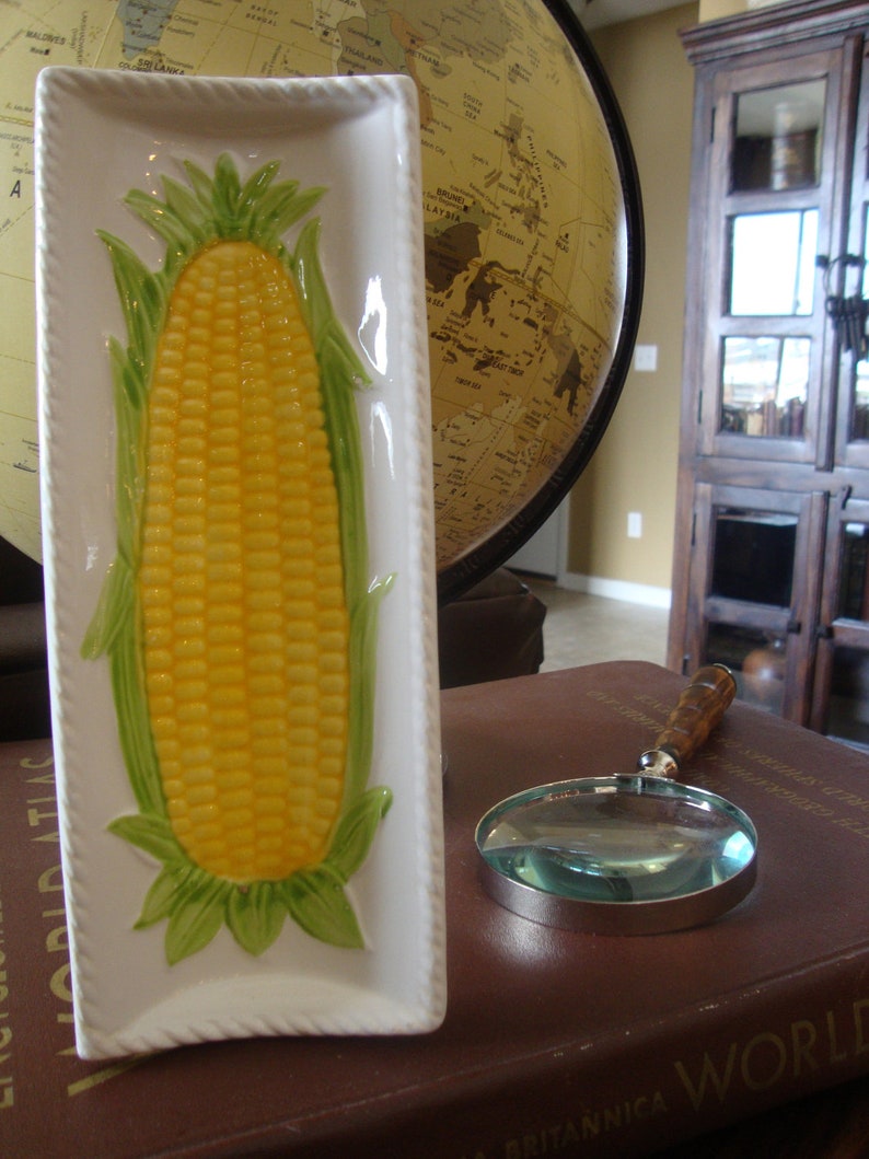 Vintage Corn on the Cob Plates Holders Set of Six TYCAALAK Etsy