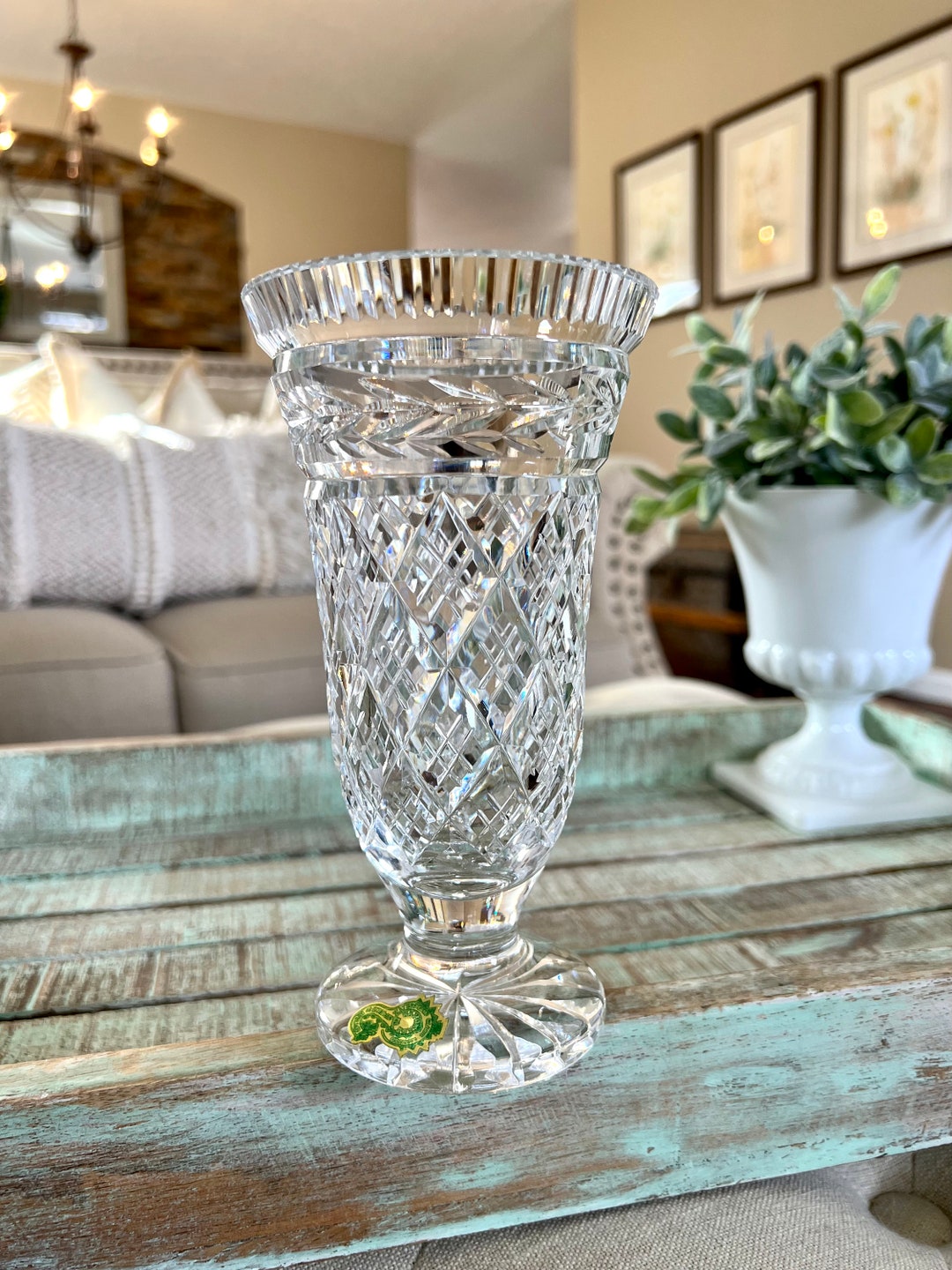Waterford Crystal Glandore Master Cut Pattern 7 Floral Etsy