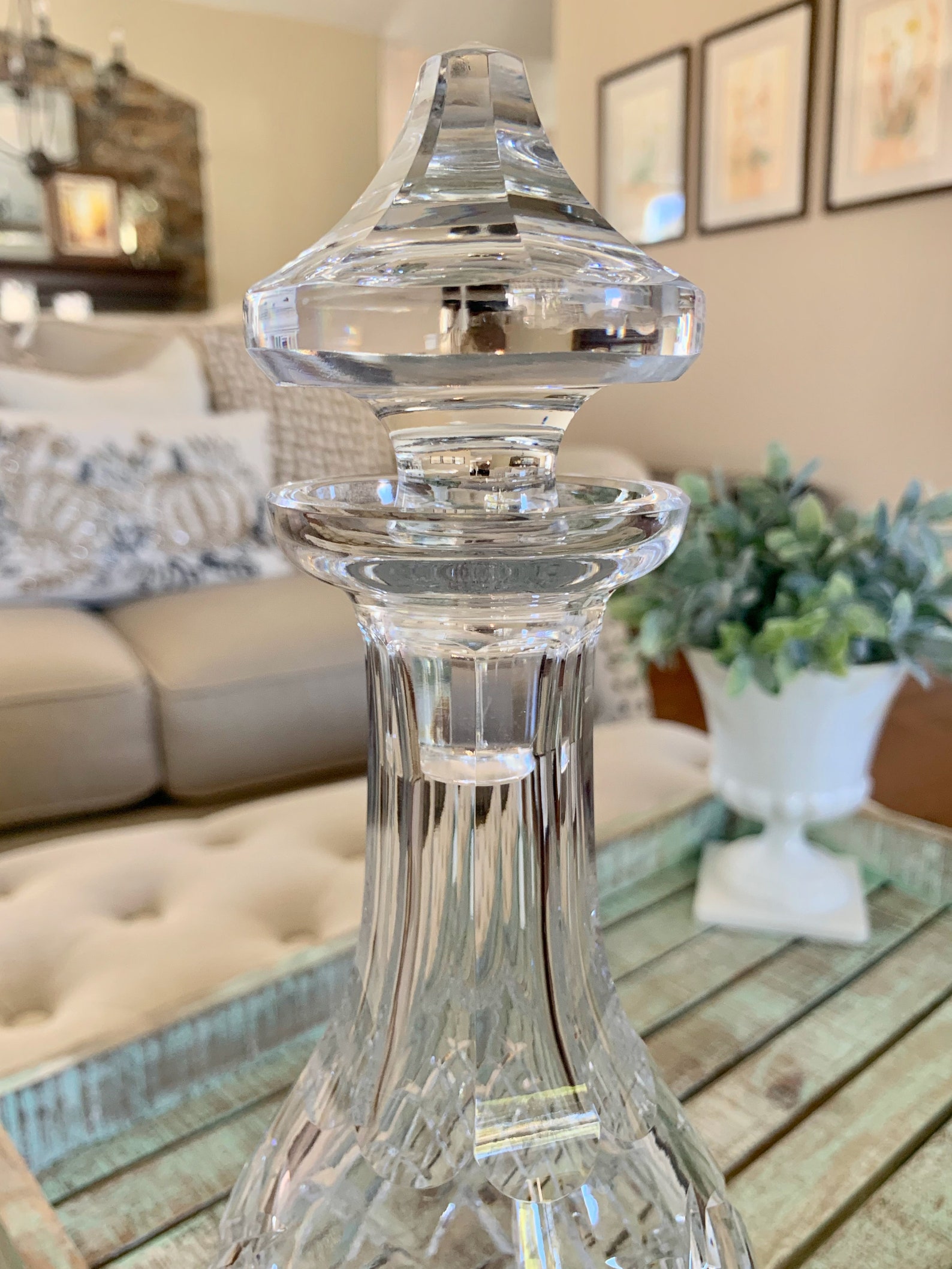 Waterford Crystal Comeragh Cut Pattern Decanter Wedding Criss Etsy