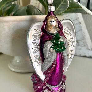 Waterford Holiday Heirlooms Sensations Ava Angel Ornament, Hand Blown