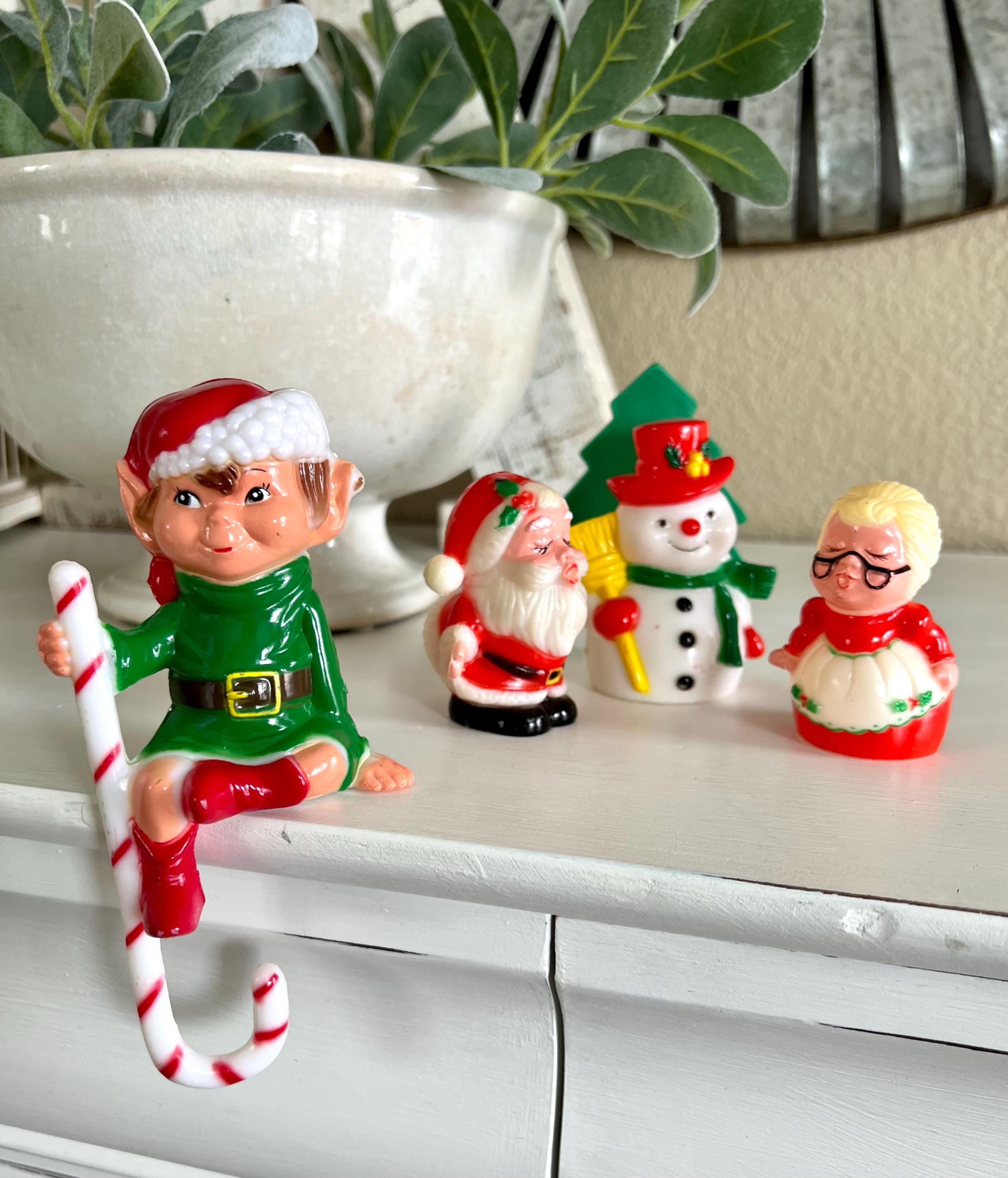 Vintage 80's Hong Kong Plastic Kissing Santa and Mrs Claus Salt ...