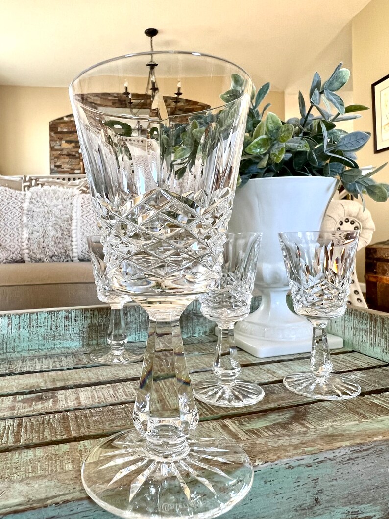 Waterford Crystal Kenmare Cut Pattern Port Wine / Dessert Wine Etsy
