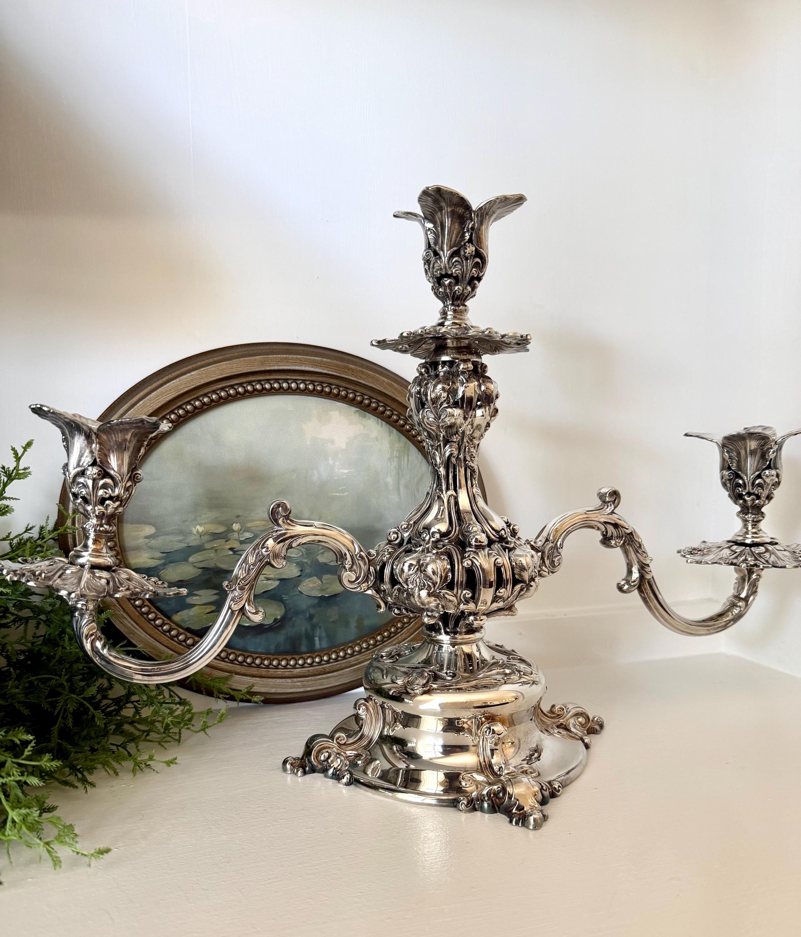 Reed and Barton Silver Candelabra - Etsy
