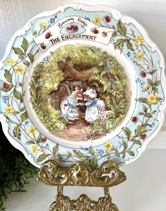   Brambly Hedge プレート Brambly Hedge - the Engagement - by Royal Doulton - Salad Plate