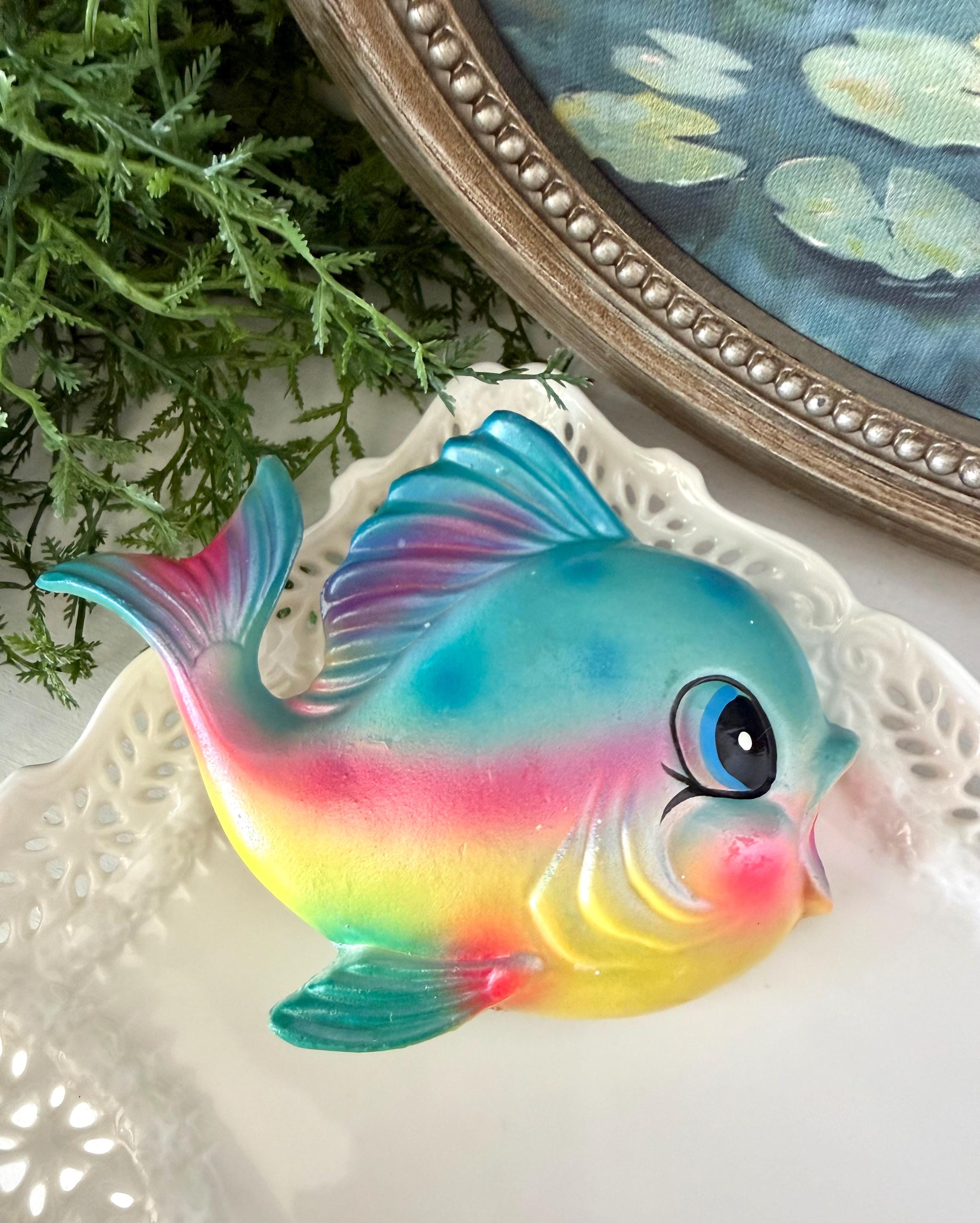 Vintage Wall Hanging Ceramic Fish - Etsy Rare Vintage Handmade Ceramic Tropical Fish Painted Lighthouse Wall Hanging Art display picture 1