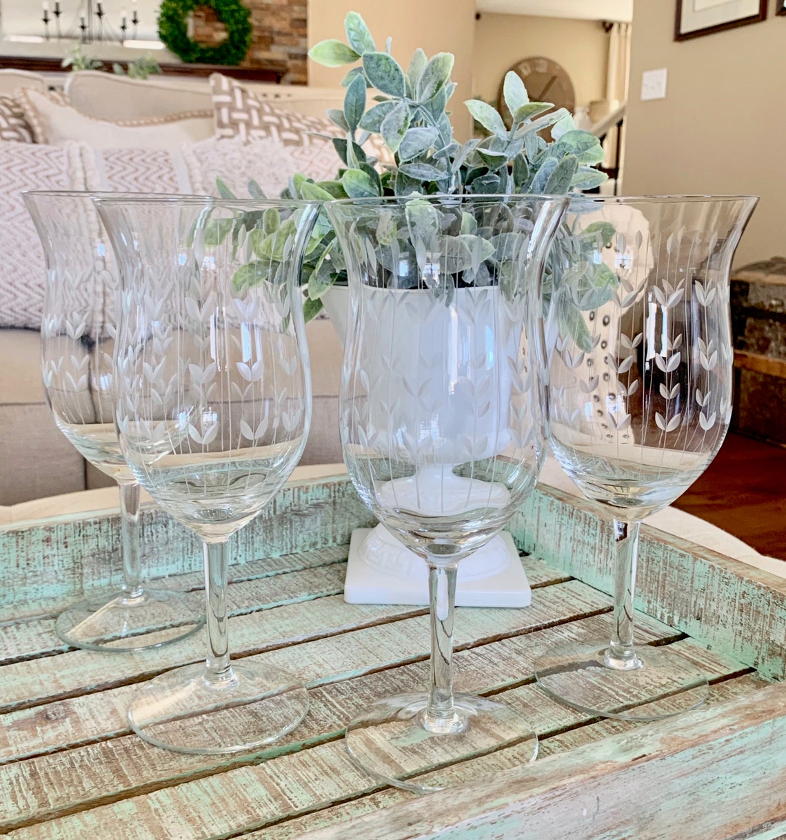 Crystal Daiquiri Glasses Juice Glasses or Water Goblets Set of Etsy