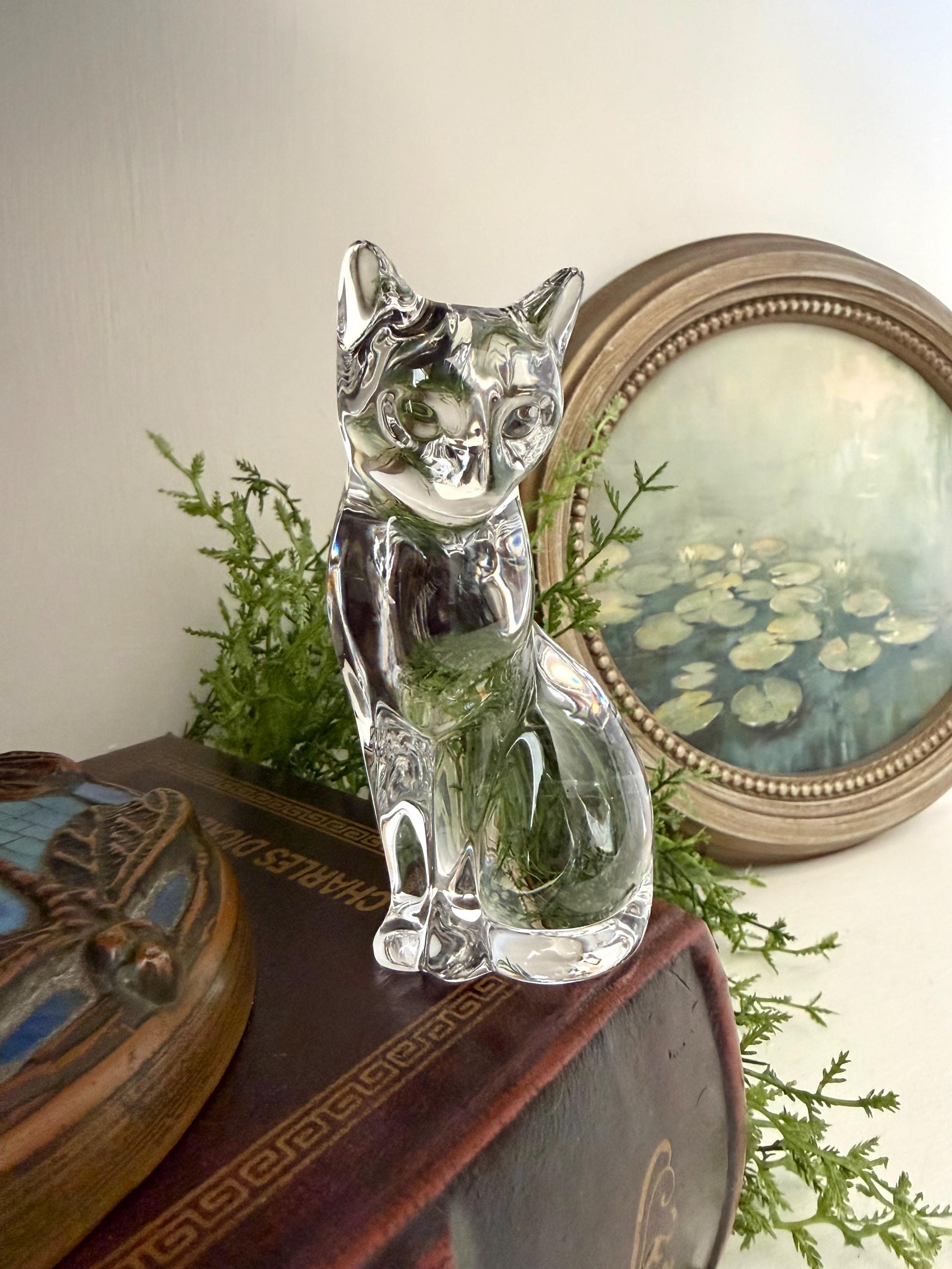 Lenox Crystal Cat - Etsy
