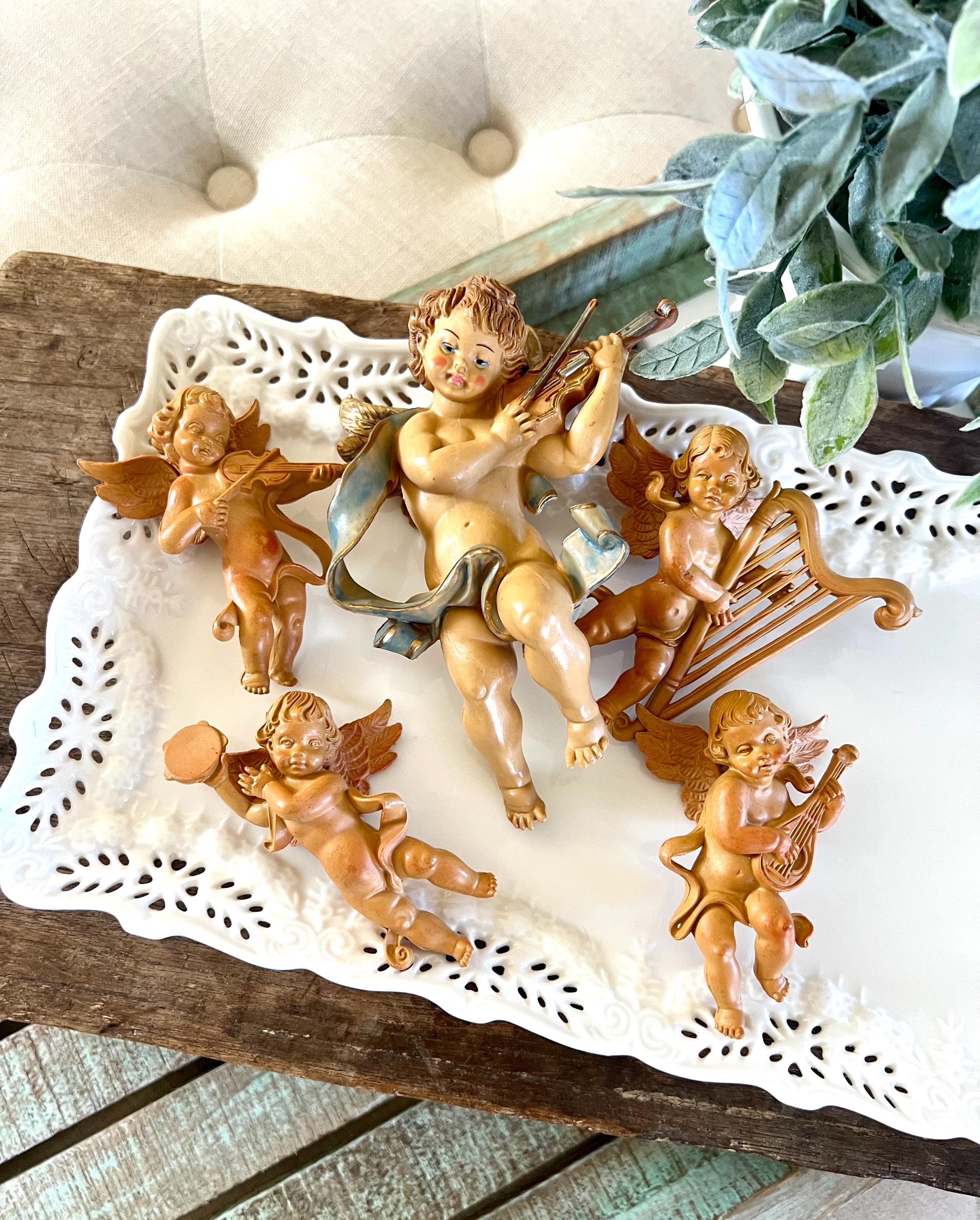 Vintage Fontanini Angel With Violin - Etsy