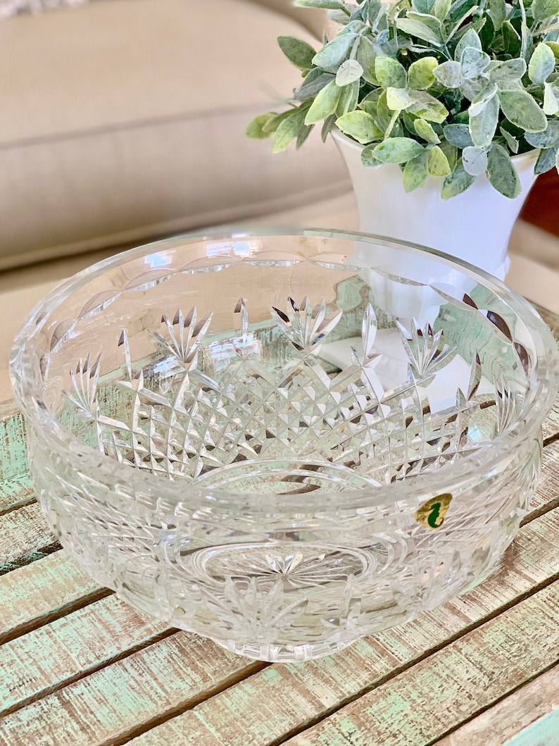 Waterford Crystal made in Ireland Killarney Footed Centerpiece Etsy