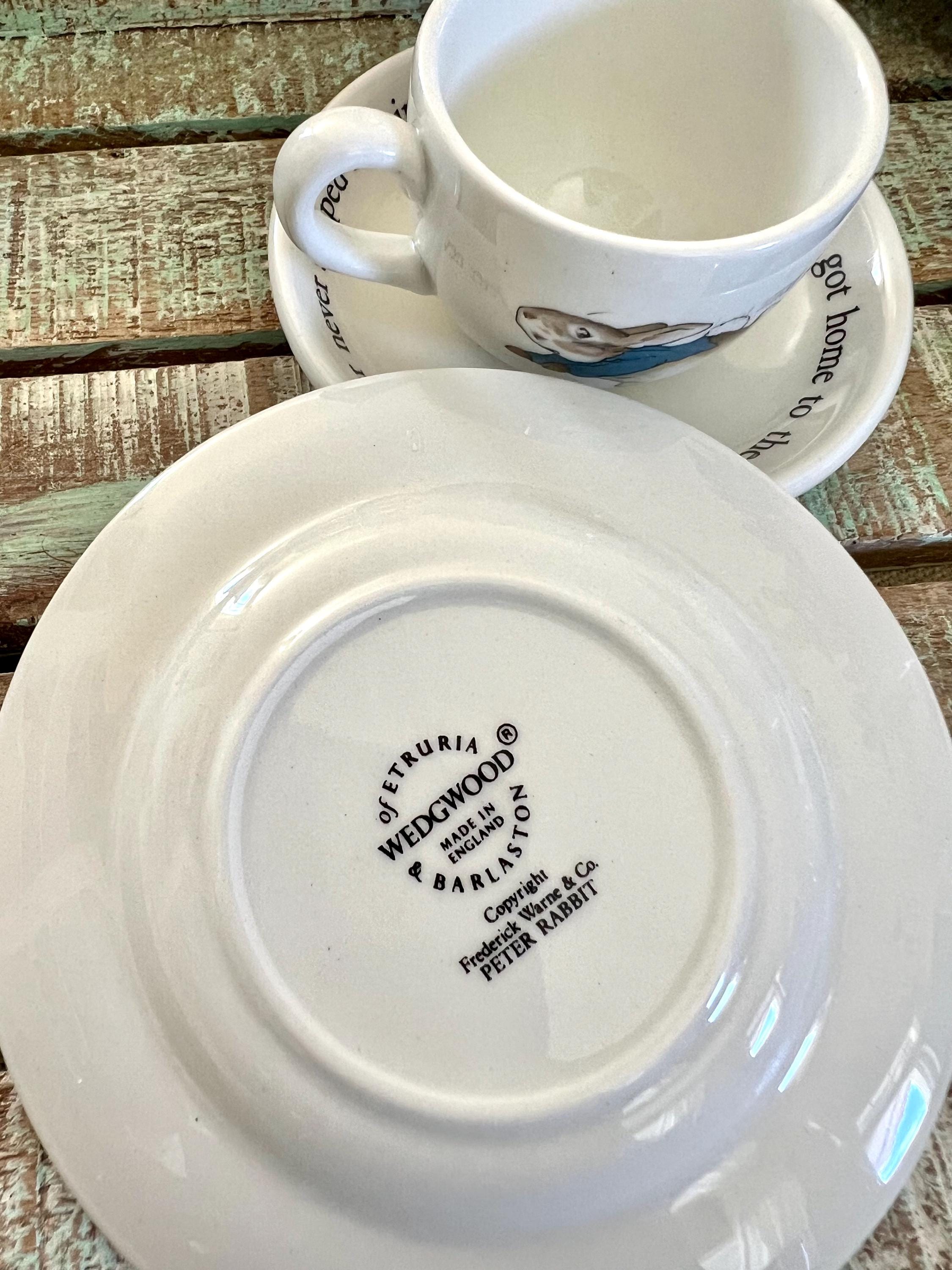 Wedgwood Porcelain Peter Rabbit Beatrix Potter Childs Tea Set