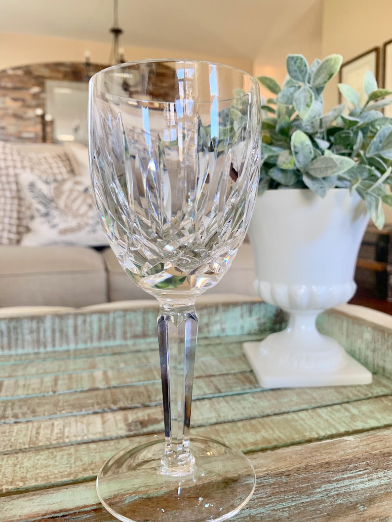 ONE Waterford Crystal Water Claret Wine Glass Kildare Pattern Etsy
