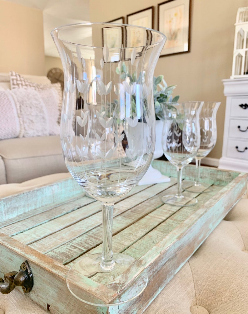 Crystal Daiquiri Glasses Juice Glasses or Water Goblets Set of Etsy