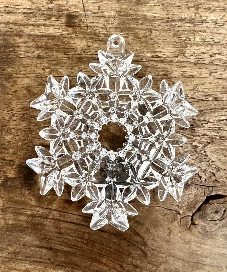 Waterford Crystal Snow Crystal Snowflake Annual Ornament Etsy