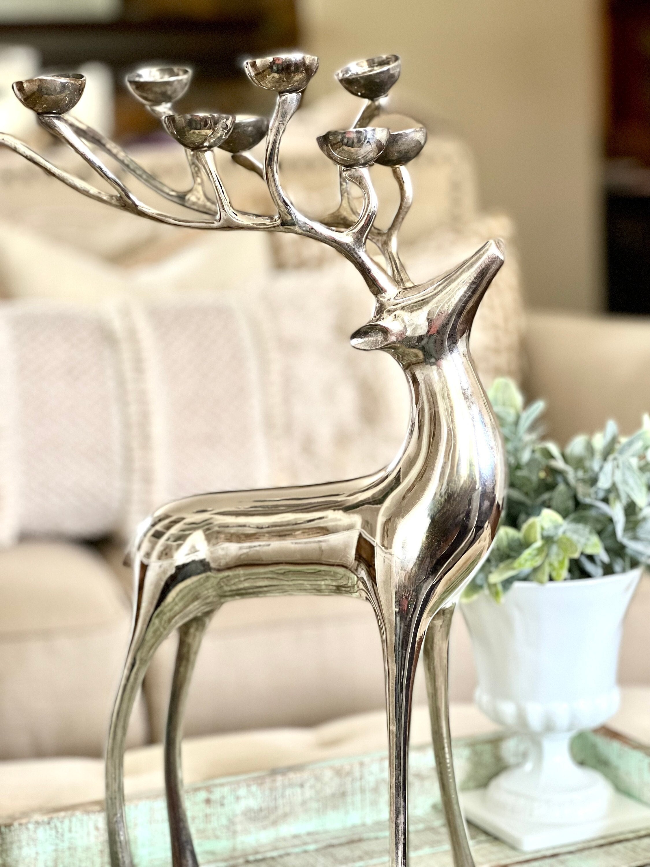 Stag candelabra outlet