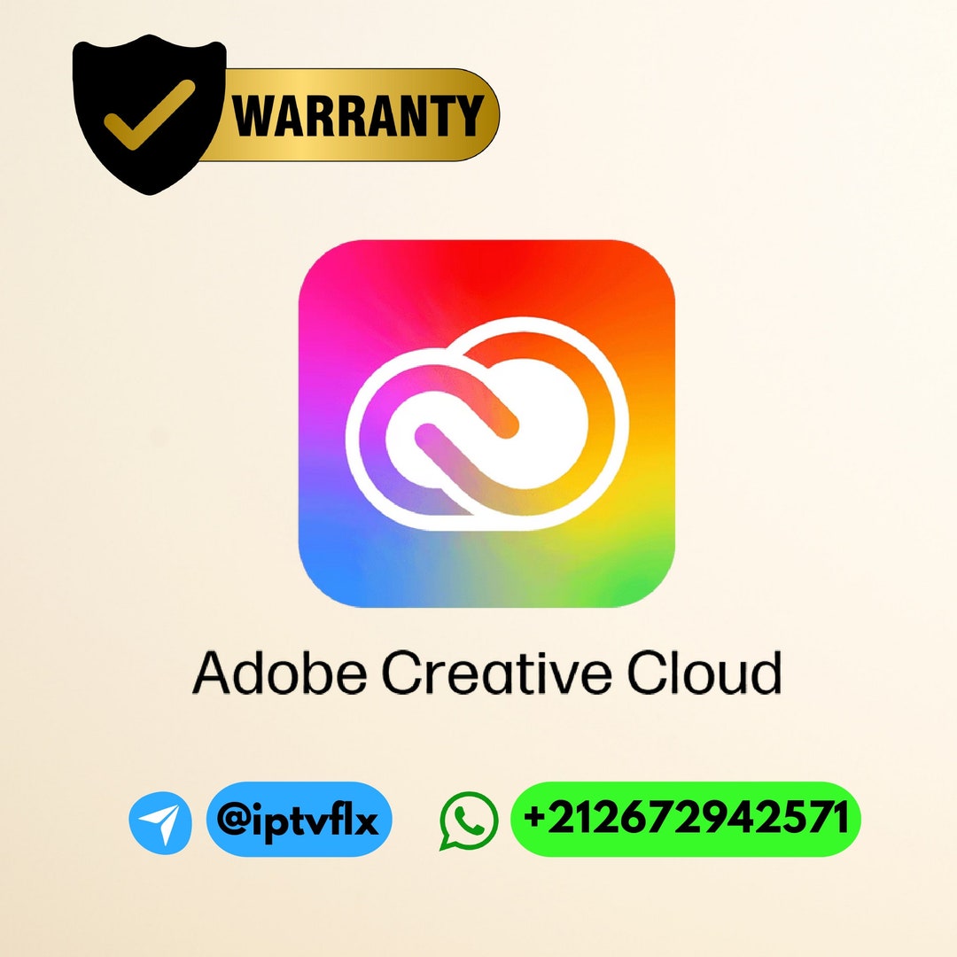 Adobe Creative Cloud All Apps 12 Months 1 YEAR WARRANTY - Etsy