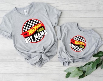Hot Mess Boy Mama Matching Tees, Mother&#39;s Day Gifts for New Mom, Mommy and Me Matching Outfits, Mommy and Son Matching, New Baby Gift