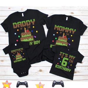 Personalized Pixel Gamer Birthday Shirt: Custom Video Game Party Outfit