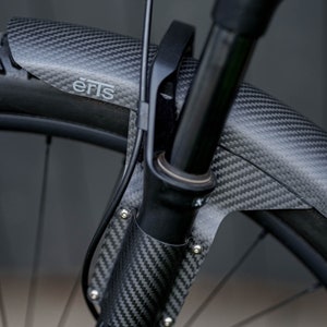 MTB front carbon fiber mudguard