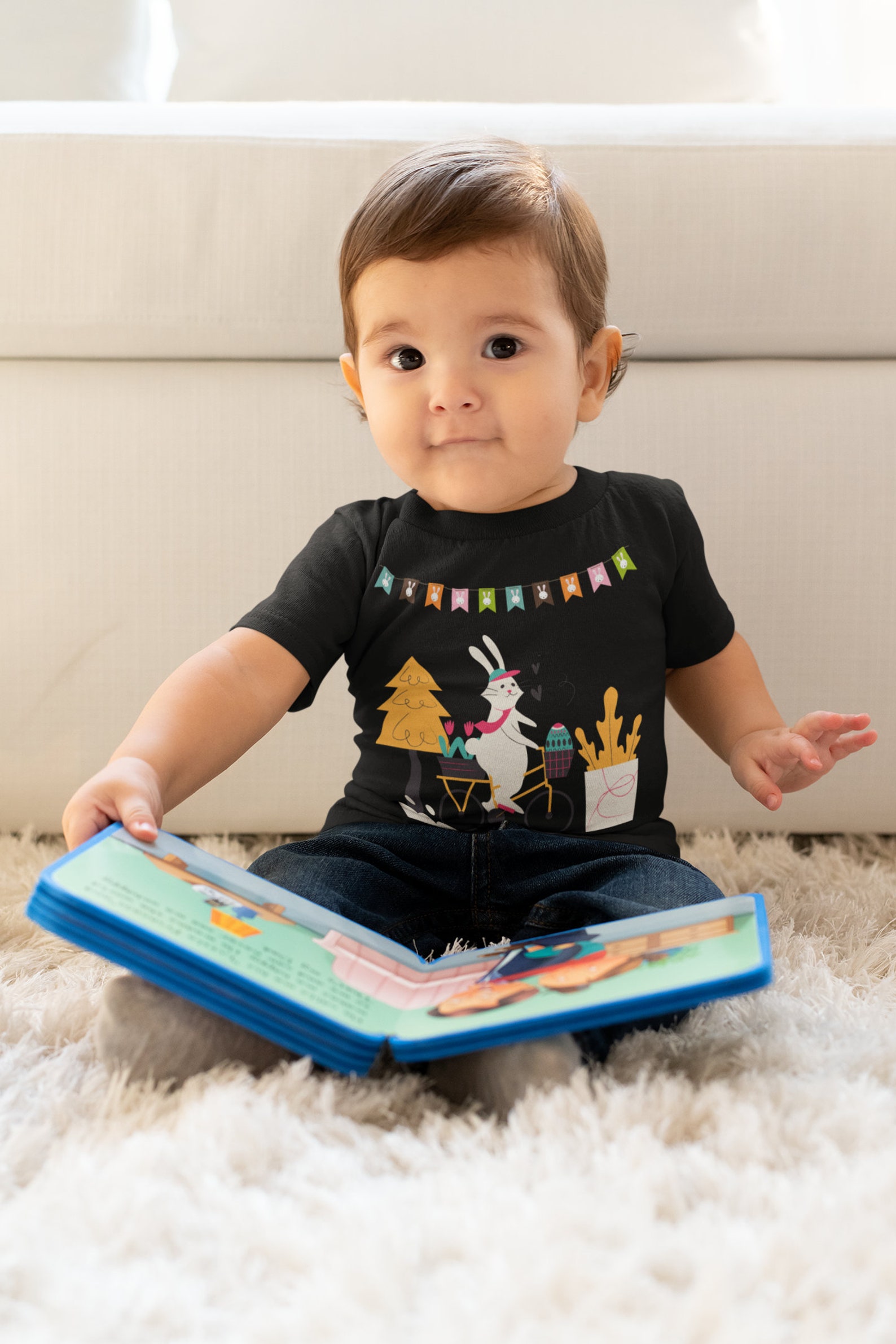 Cute Baby Tee Happy Shirt Cute Spring Shirt Easter Top Etsy