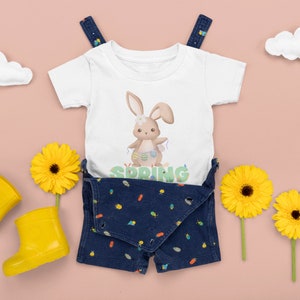 Cute Baby Tee Happy Shirt Cute Spring Shirt Easter Top - Etsy