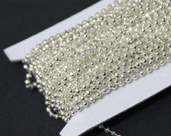 Two Slver Brass Ball Chan Necklaces 18 N - Etsy - View #4