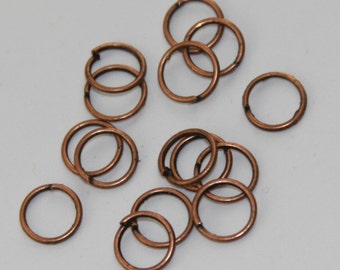 Sale  200 pcs of Antiqued copper jumprings 8mm 22 gauge