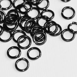 100 PCs Gunmetal Plated jumpring 6mm round 18 gauge