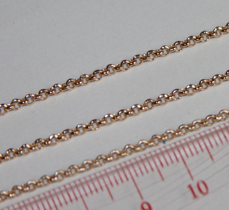 32ft Gold Plated Rollo Chain 2mm Solder Links Brass Coated Etsy