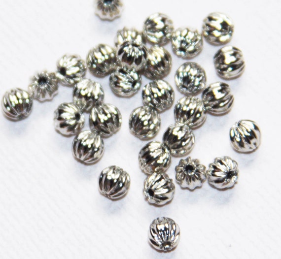 Silver Plated - Spacer Bead 4mm Silver Plated - Spacer Bead 4mm