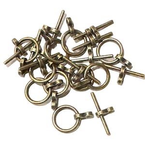 100 sets  Antiqued Brass Toggle clasps