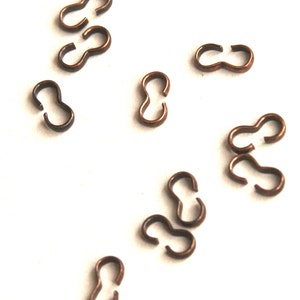 Bulk 500 pcs Antique Copper 3 shape connector links 8x4mm image 3