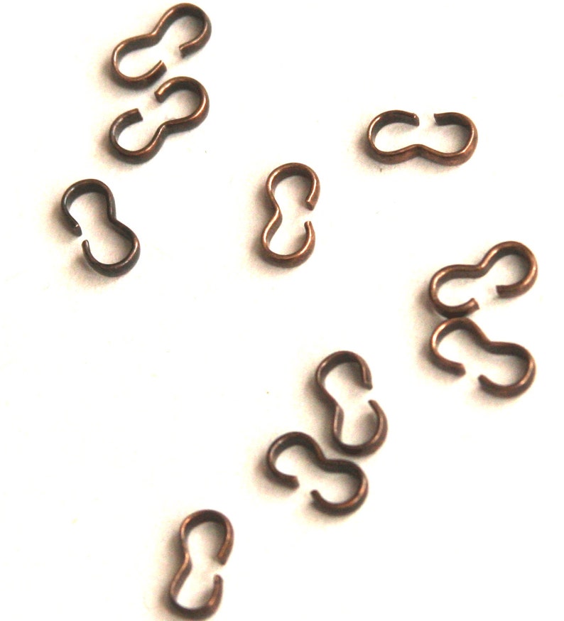 Bulk 500 pcs Antique Copper 3 shape connector links 8x4mm image 3