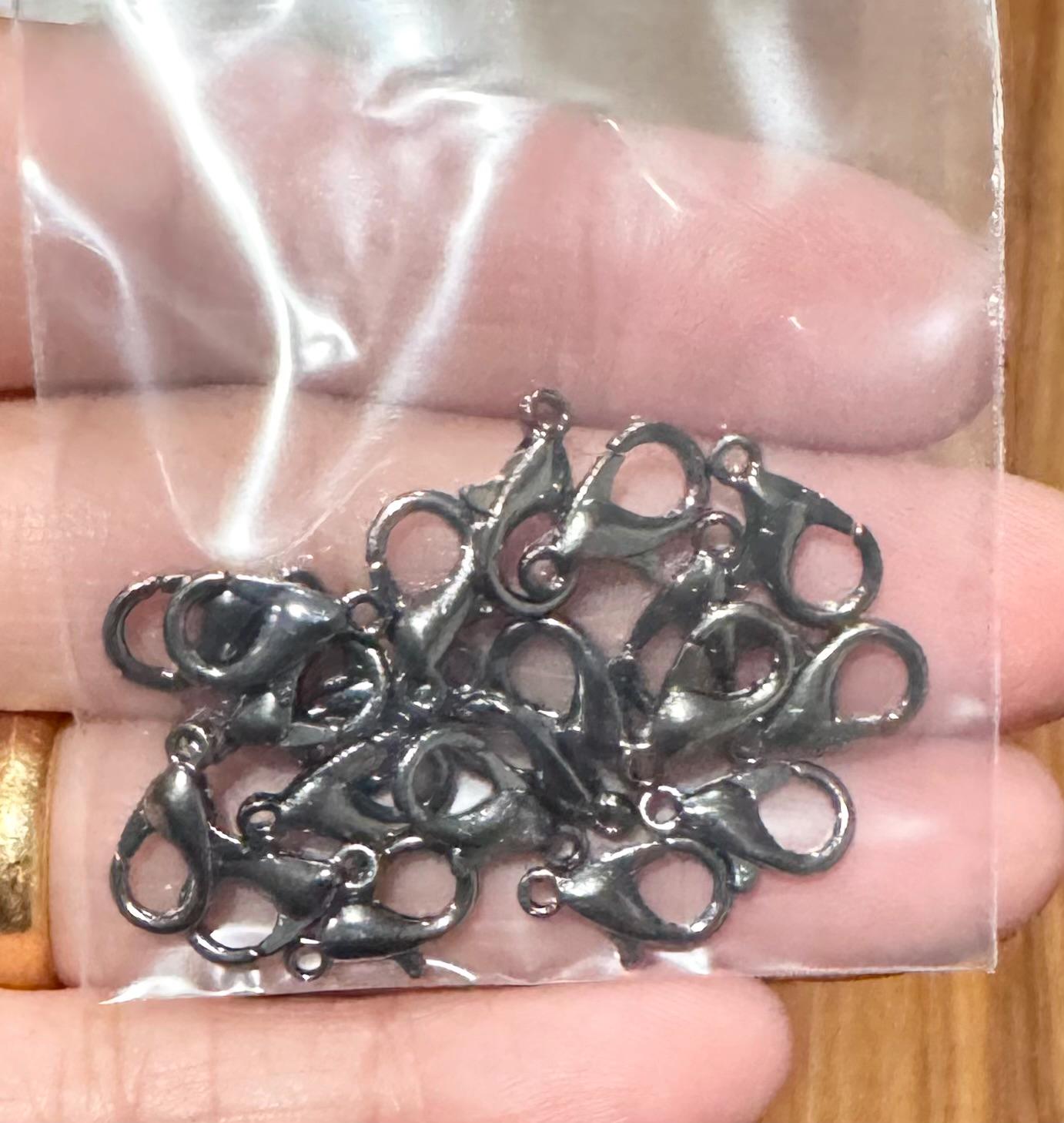 20 Gunmetal Lobster Clasps: Zinc Alloy Parrot Clasp (12x6mm) - Etsy