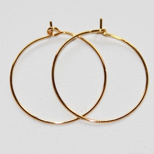 100 pcs round earring hook 25mm, earring hoop